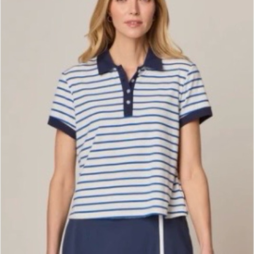Johnnie-O Striped Classic Polo